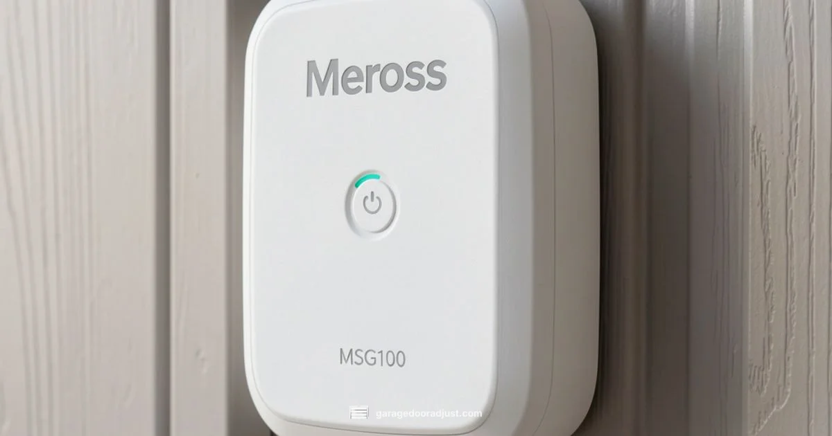 MSG100 Guide - GarageDoorAdjust