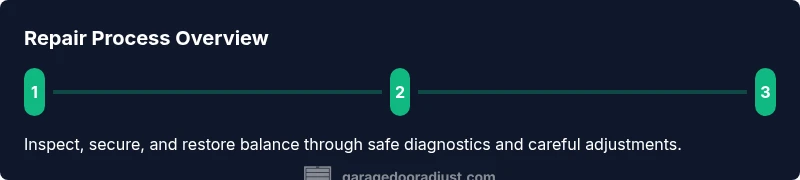 Tailwind infographic showing a 3-step repair process