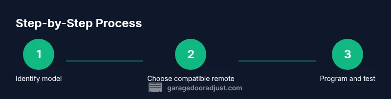 Process diagram for adding extra garage door openers