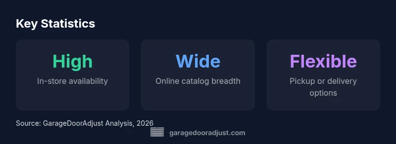 Stats infographic about Home Depot garage door openers