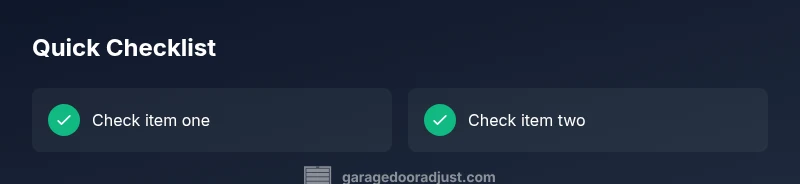 Tailwind infographic checklist for garage door maintenance