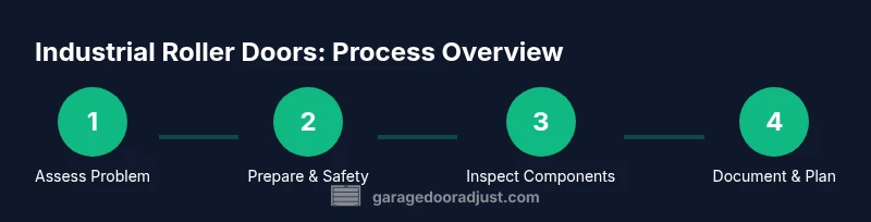 Process diagram of diagnosing and maintaining industrial roller doors