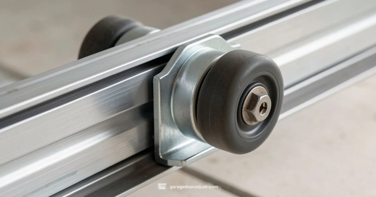 Right Roller Guide Right Roller Guide - GarageDoorAdjust