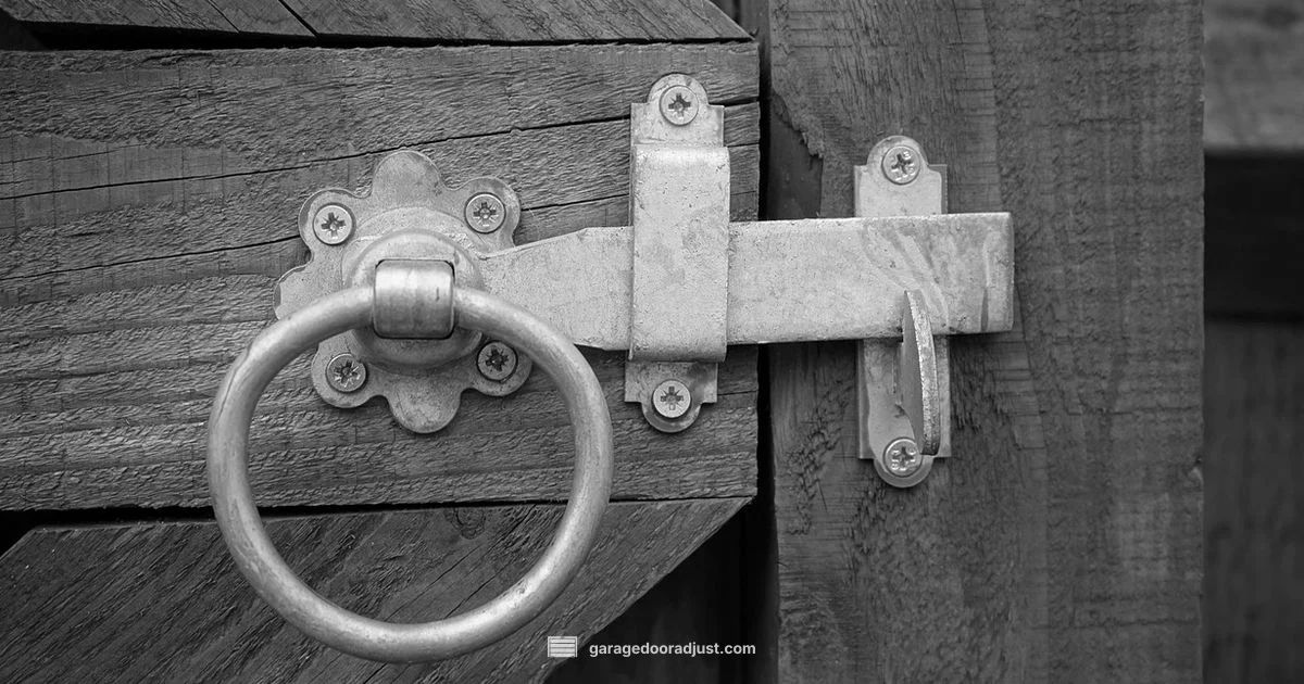 Black Door with Windows - GarageDoorAdjust