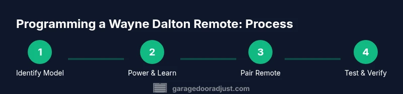Process flow for programming Wayne Dalton remote
