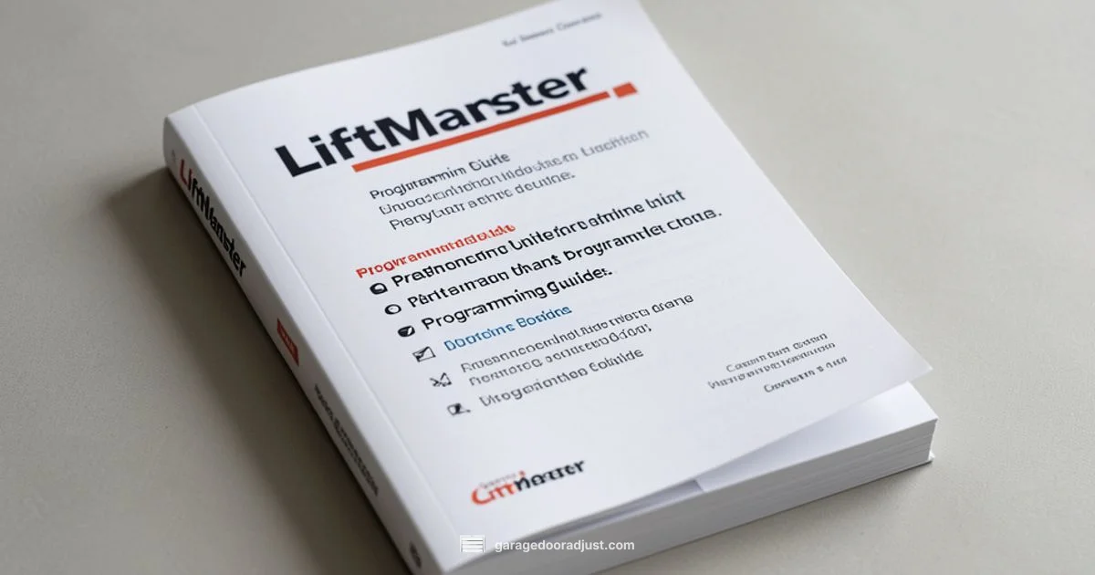 LiftMaster Setup - GarageDoorAdjust