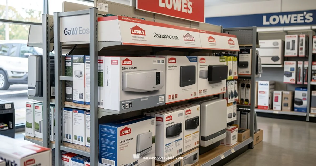 Lowe's Opener Display - GarageDoorAdjust